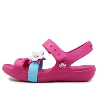 Sandalias deportivas ligeras y acogedoras Crocs para niños grandes, color rojo, 205486-6X0