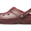 Sandalias deportivas unisex Crocs Classic Clog color vino 203591-60U