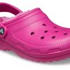 Sandalias deportivas unisex Crocs Classic Lined Clog en morado y rojo 203591-6SV