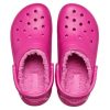 Sandalias deportivas unisex Crocs Classic Lined Clog en morado y rojo 203591-6SV
