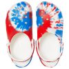 Sandalias deportivas unisex Crocs Classic Pattern, antideslizantes y resistentes al desgaste, color blanco, azul y rojo, 205453-928