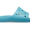 Sandalias planas clásicas Crocs unisex azul vaquero 206121-4ST