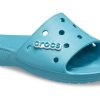 Sandalias planas clásicas Crocs unisex azul vaquero 206121-4ST