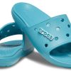 Sandalias planas clásicas Crocs unisex azul vaquero 206121-4ST