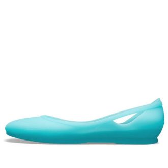 Sandalias planas Crocs (WMNS) azul hielo 16265-4DJ
