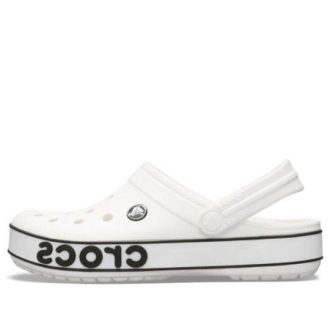 Sandalias tipo zueco Crocs Crocband Bold Logo en blanco 206021-103