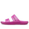 Sandalias unisex Crocs Classic Cozy en morado y rojo 206761-6SV