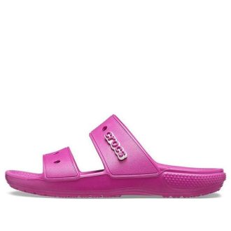 Sandalias unisex Crocs Classic Cozy en morado y rojo 206761-6SV
