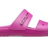 Sandalias unisex Crocs Classic Cozy en morado y rojo 206761-6SV