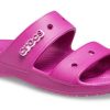 Sandalias unisex Crocs Classic Cozy en morado y rojo 206761-6SV