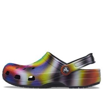 Sandalias unisex Crocs Colorful Crocs Beach multicolor negras 207556-0C4