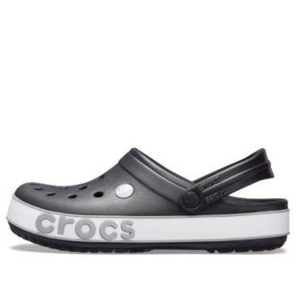 Sandalias unisex Crocs Crocband Bold Logo Clog negras 206021-02G