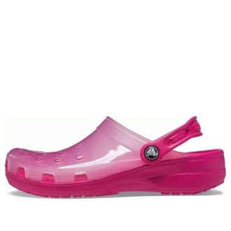 Sandalias unisex Crocs Jelly Crocs transparentes rojas 206908-6X0