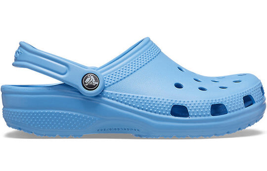 Sandalias unisex de playa tipo zueco Crocs Classic en color azul 10001-4TB