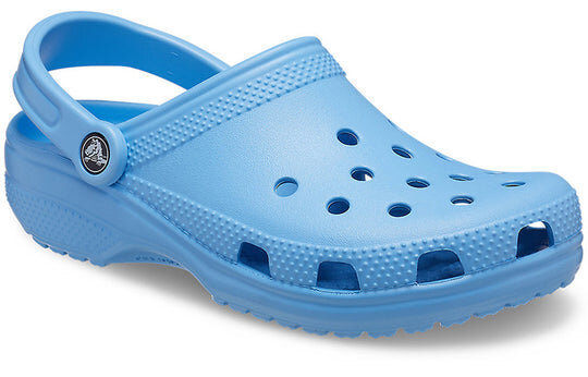 Sandalias unisex de playa tipo zueco Crocs Classic en color azul 10001-4TB