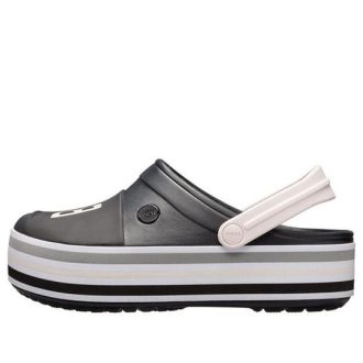 Sandalias unisex negras de suela gruesa Crocs 205699-001