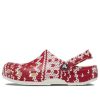 Suéter clásico navideño Crocs para mujer, estampado «Rojo y blanco» 209237-90H