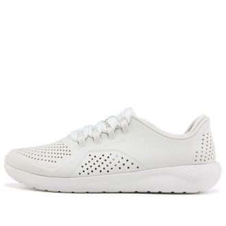 Zapatillas Crocs LiteRide Pacer para mujer, color blanco, 205234-1CN