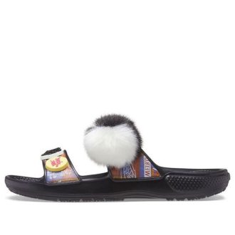 Zapatillas deportivas Crocs Classic Soft Sole Cozy Flat Heel Unisex Negras 207403-001