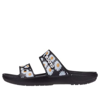 Zapatillas deportivas ligeras y resistentes al desgaste Crocs Daisy unisex, color negro y blanco 207284-0ZI