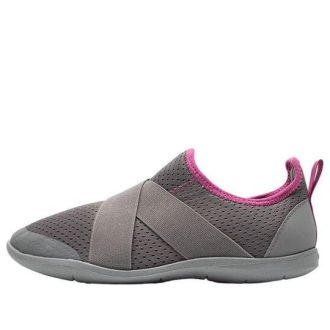 Zapatillas sin cordones Crocs Swiftwater para mujer, color gris y rosa, 203997-07Z