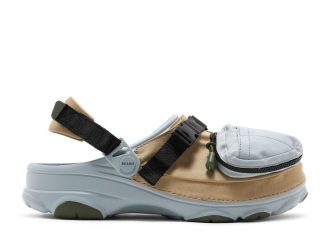 Zueco BEAMS x Classic All Terrain para exteriores en gris caqui