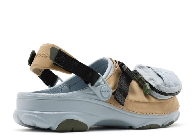 Zueco BEAMS x Classic All Terrain para exteriores en gris caqui