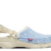 Zueco todoterreno Levi’s x Classic «Sashiko – Azul Hueso»