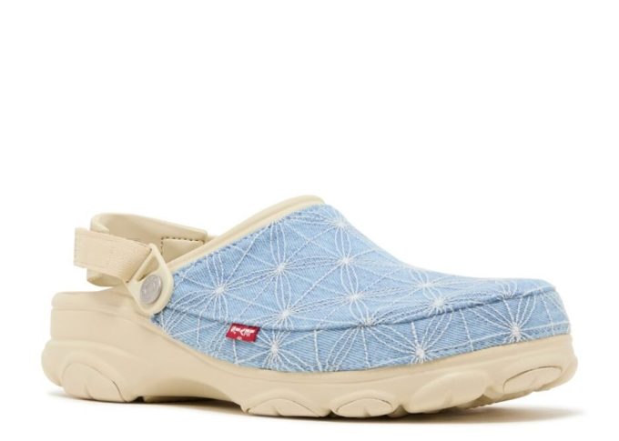 Zueco todoterreno Levi’s x Classic «Sashiko – Azul Hueso»