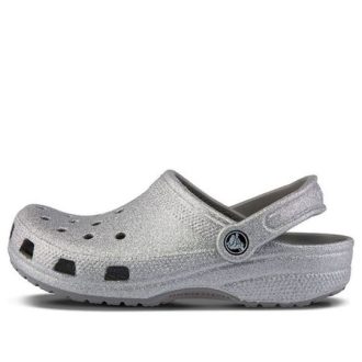 Zuecos clásicos Crocs (mujeres) Sandalias plateadas Crocs 205942-040