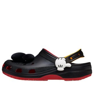 Zuecos clásicos Crocs (mujeres) x Mickey Mouse «Negro Rojo» 209895-8C1