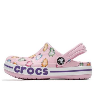 Zuecos clásicos Crocs (PS) con estampado multicolor, color rosa 207020-6GD