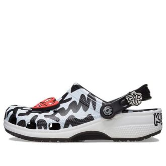 Zuecos clásicos Crocs x Keith Haring «Negro y blanco» 209488-001