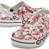 Zuecos clásicos estampados Crocs Bayaband «Blanco, marrón y rojo» 205840-1CD