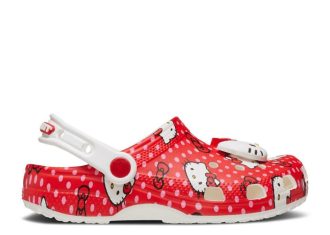 Zuecos clásicos Hello Kitty para niños con lunares rojos