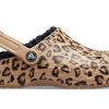 Zuecos con forro y estampado de leopardo Crocs Baya 205975-98R
