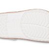 Zuecos Crocband Logo Motion unisex, color blanco y naranja, 206381-127
