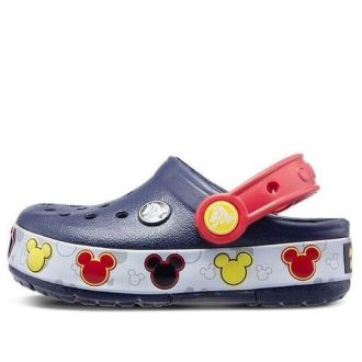 Zuecos Crocband Mickey Fun Lab Lights de Crocs (PS) «Rojo marino» 204994-410