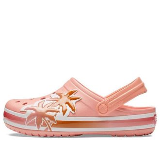 Zuecos Crocband Summer Fun para mujer, color naranja, 205578-737