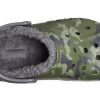 Zuecos Crocs Baya con forro polar estampado, unisex, con estampado de camuflaje, 205975-97G