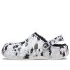Zuecos Crocs Baya con forro polar, unisex, color blanco y gris, 205975-10M