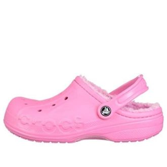 Zuecos Crocs Baya con forro rosa 205969-6M3