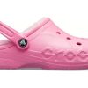 Zuecos Crocs Baya con forro rosa 205969-6M3