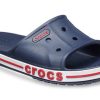 Zuecos Crocs Bayaband Azul Blanco Rojo Unisex 205392-4CC
