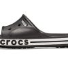 Zuecos Crocs Bayaband con agujeros, zapatillas informales negras 205392-066