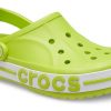 Zuecos Crocs Bayaband para exteriores, sandalias verdes para deportes de playa 205089-3T1