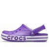 Zuecos Crocs Bayaband resistentes al desgaste, cómodos, para playa, unisex, morados, 205089-520