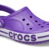 Zuecos Crocs Bayaband resistentes al desgaste, cómodos, para playa, unisex, morados, 205089-520