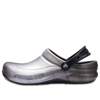 Zuecos Crocs Bistro Graphic «Negro Plateado» 204044-041