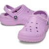Zuecos Crocs Classic Baya con forro rosa 207500-5Q5